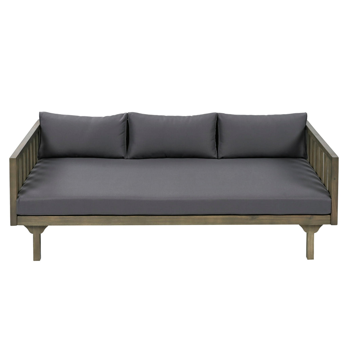 Claremont - 3 Seater Daybed Teak Acacia Wood Water Resistant Cushions - Best Buy Furniture