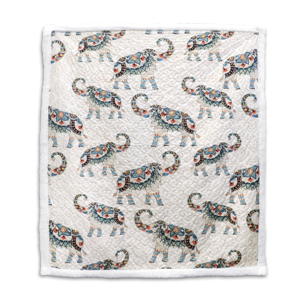 Hati Elephants Sherpa Throw