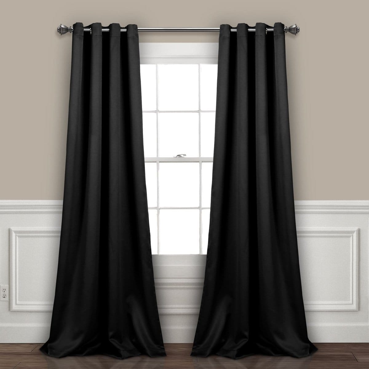LushDecor Insulated Grommet Blackout Window Curtain Panel Set - view 2