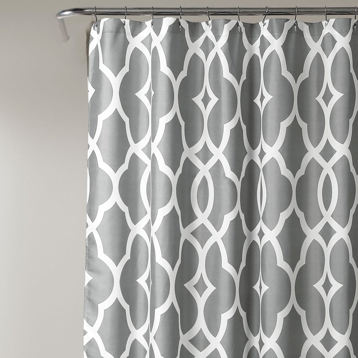 Connor Geo Shower Curtain 72" x 72" Gray