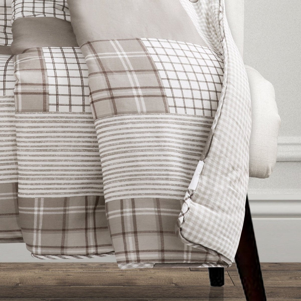 Greenville Reversible Cotton Throw Blanket 60 x 50 Inches