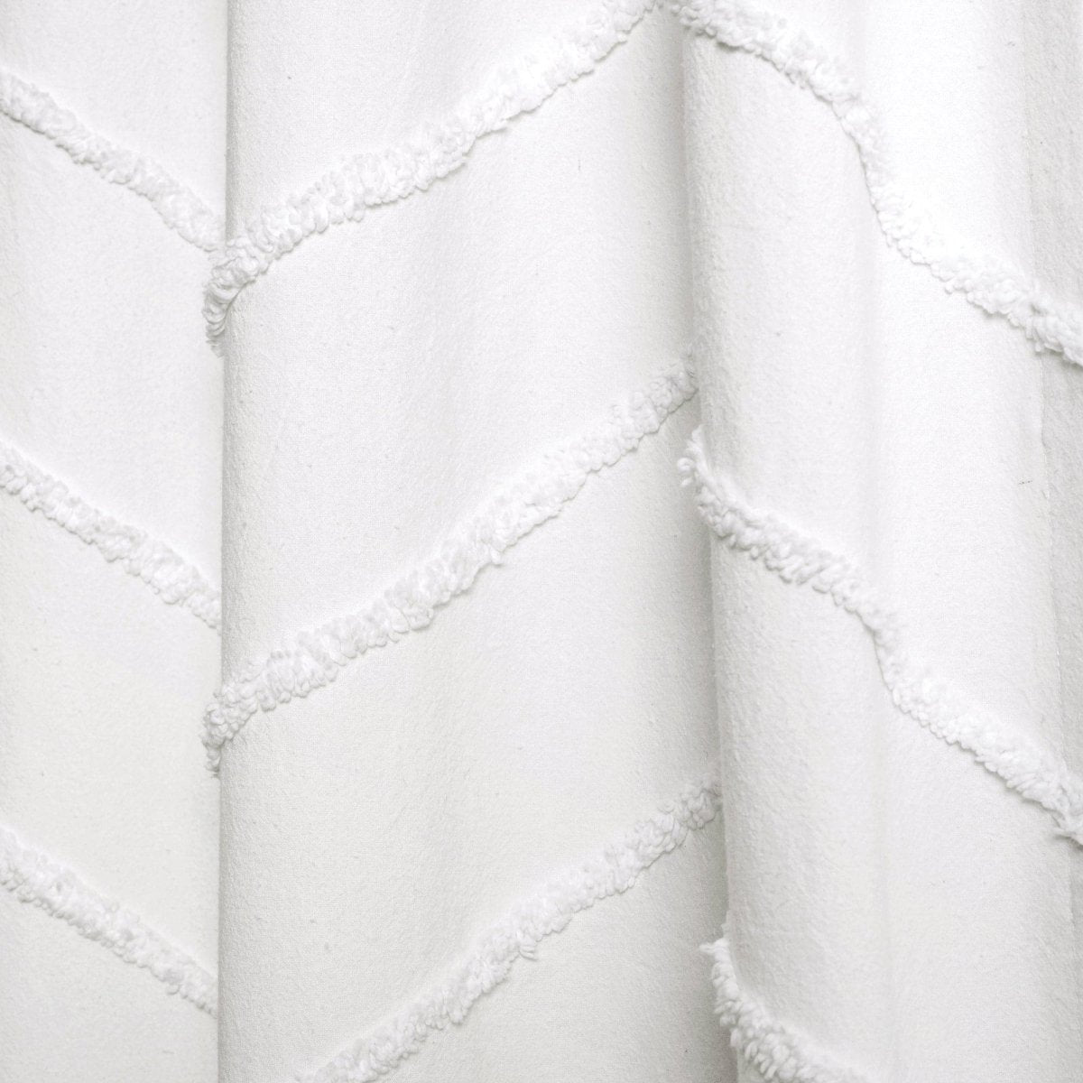 Chenille Chevron Shower Curtain