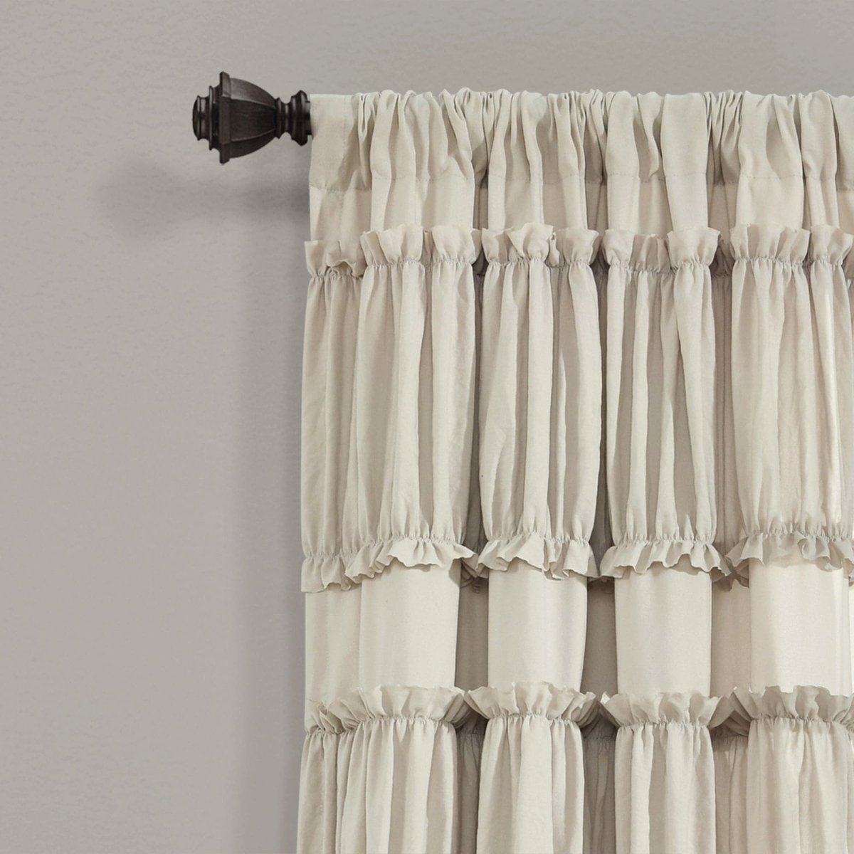 Nova Ruffle Window Curtain Panel Set by LushDecor