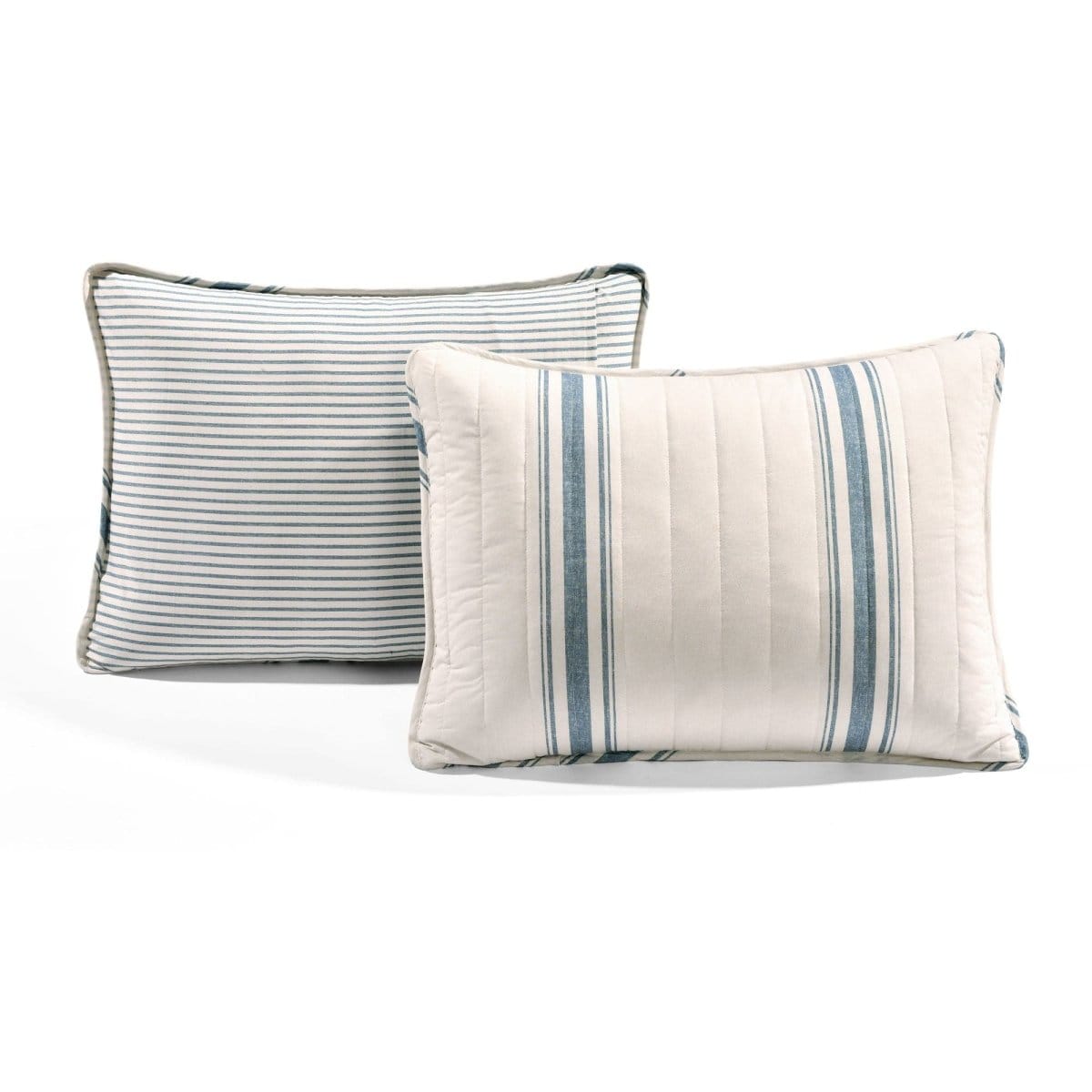 LushDecor Farmhouse Stripe Reversible Cotton Quilt Set - view 21