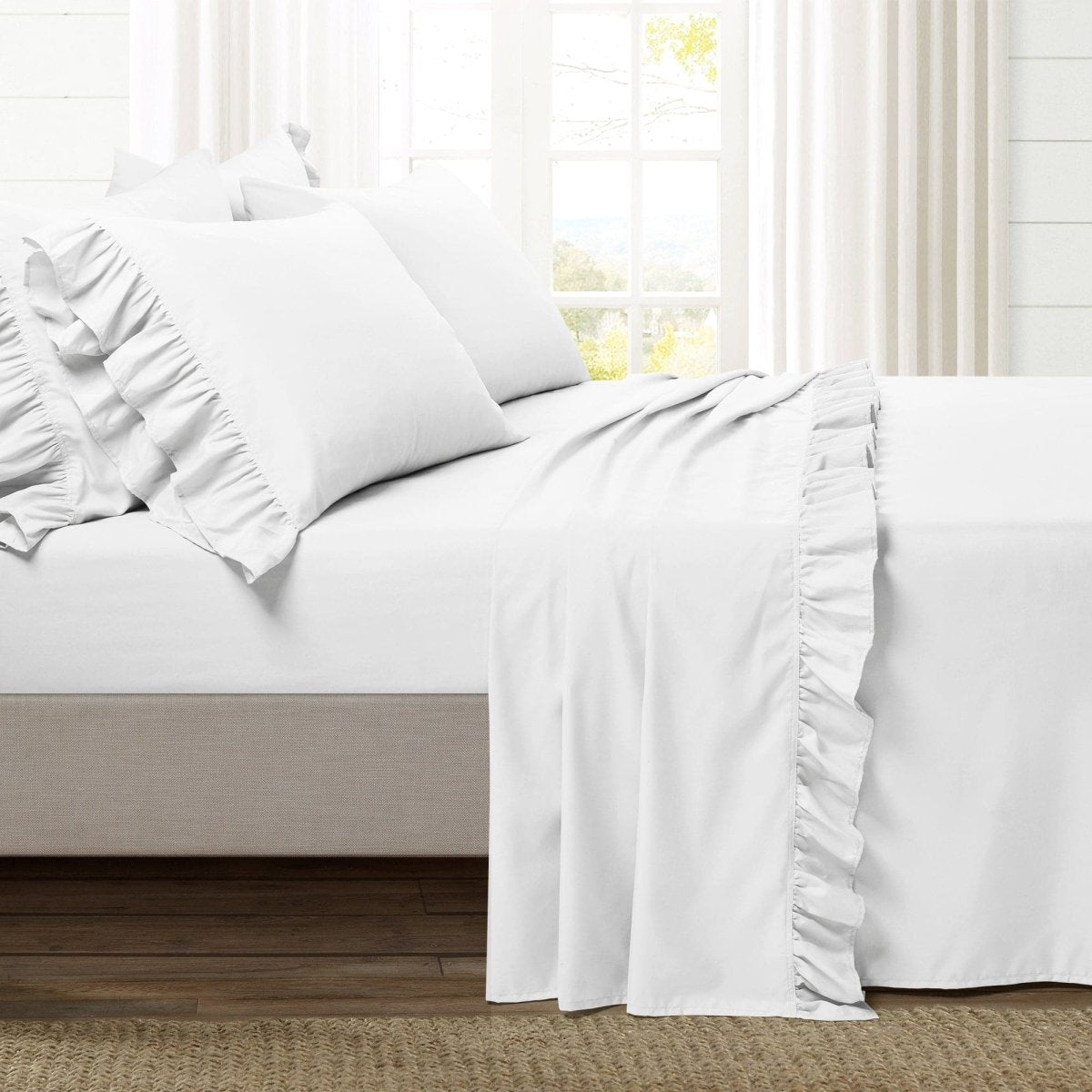 LushDecor Reyna Ruffle Sheet Set