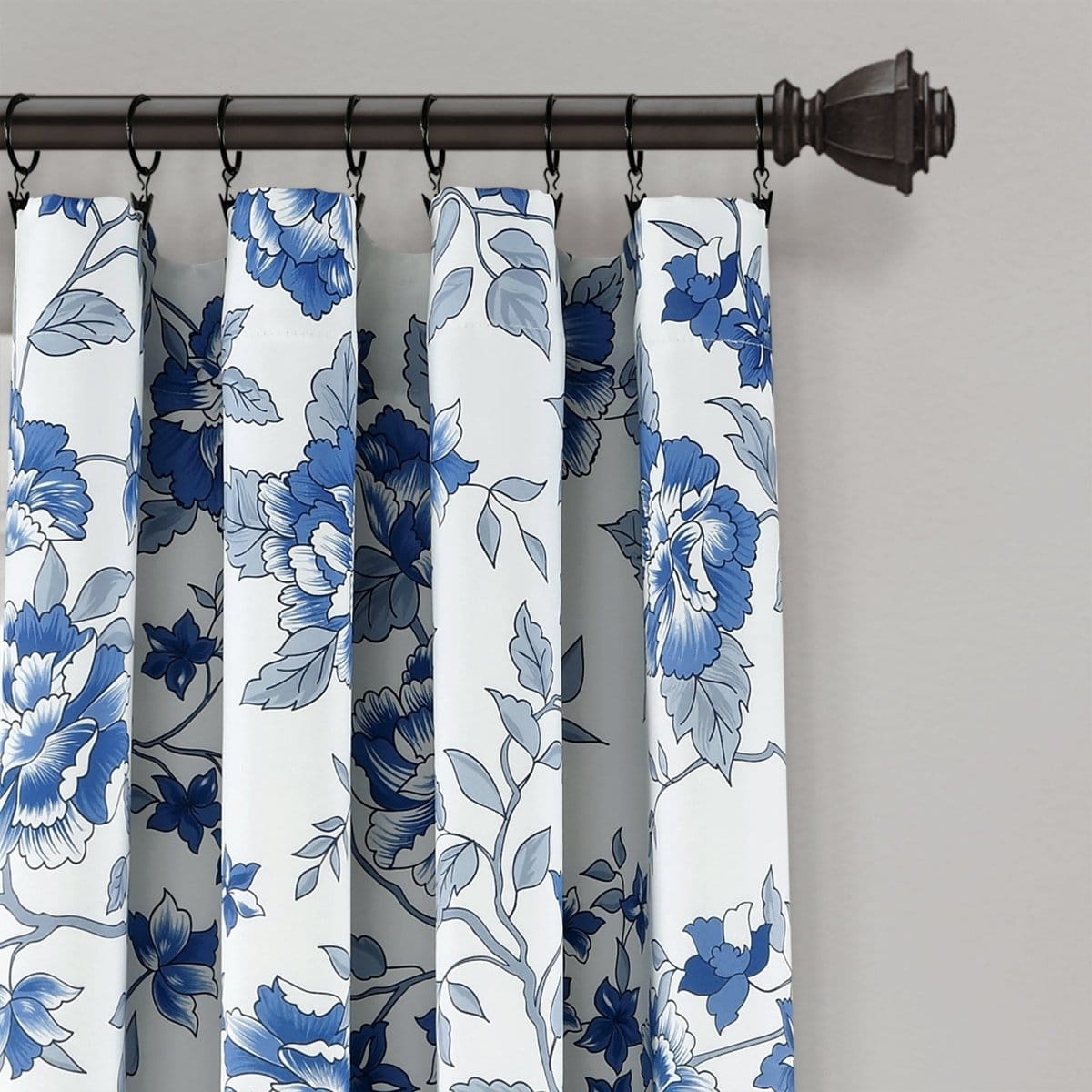 LushDecor Ivana Floral Light Filtering Window Curtain Panel Set - view 5