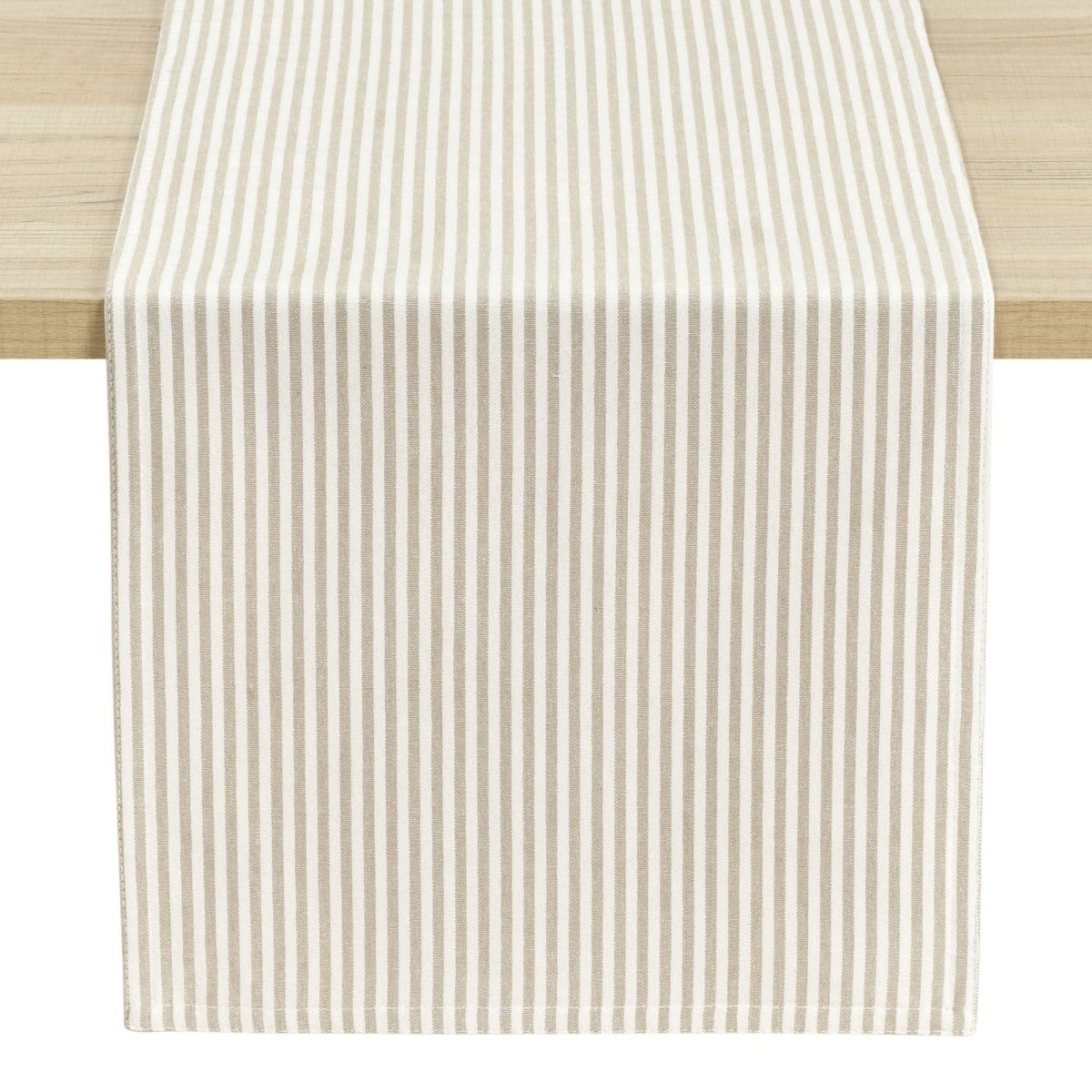 Farmhouse Ticking Stripe Yarn Dyed Table Runner 13"W x 72"L