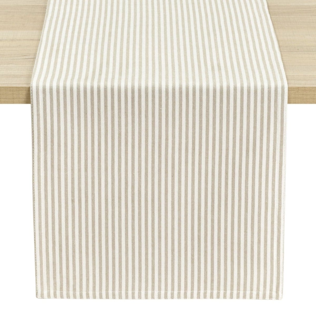 LushDecor Farmhouse Ticking Stripe Yarn Dyed Table Runner
