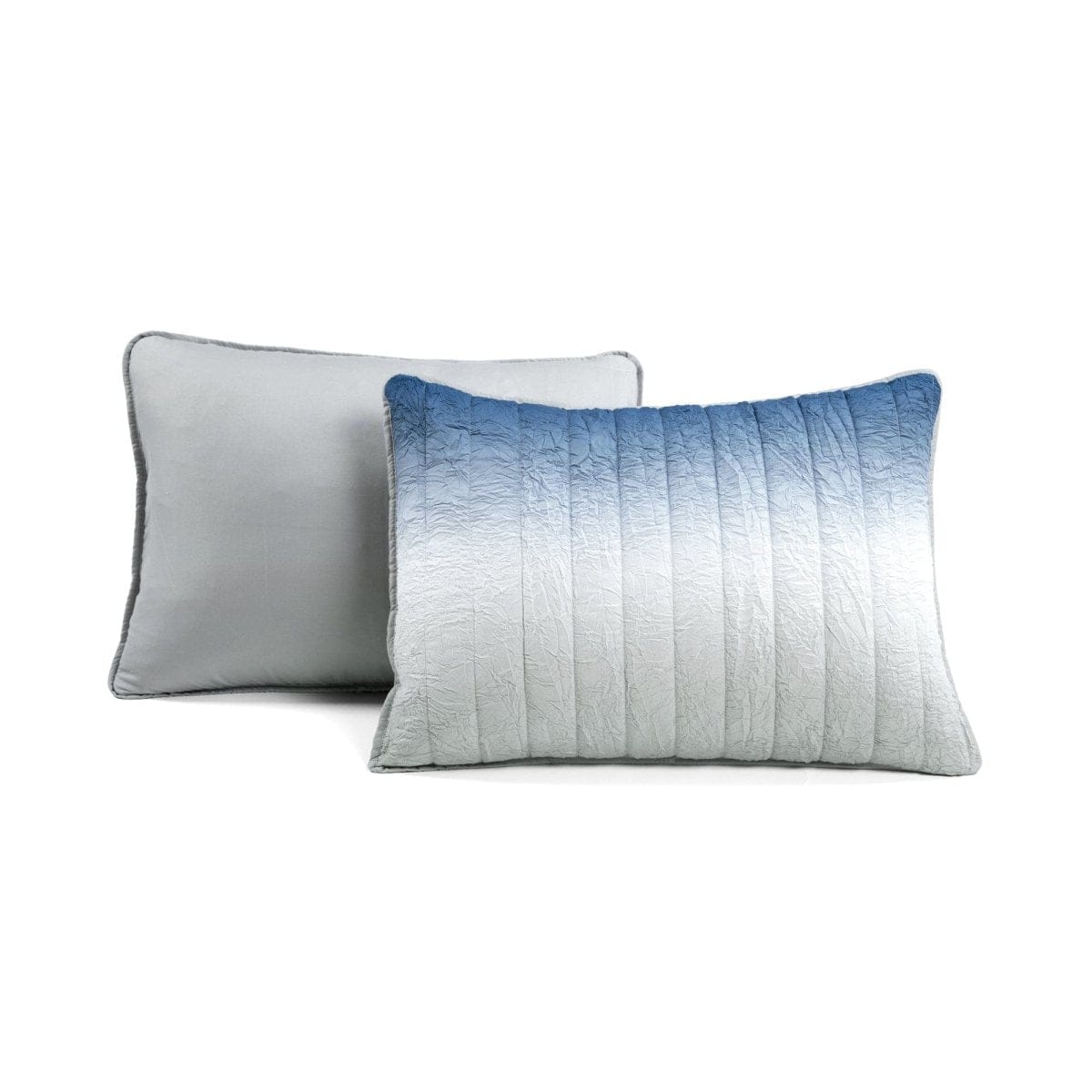 LushDecor Crinkle Ombre Oversized Quilt 3 Piece Set - view 7
