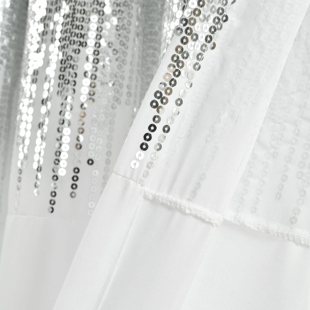 Shimmer Sequins Window Curtain Panel Set