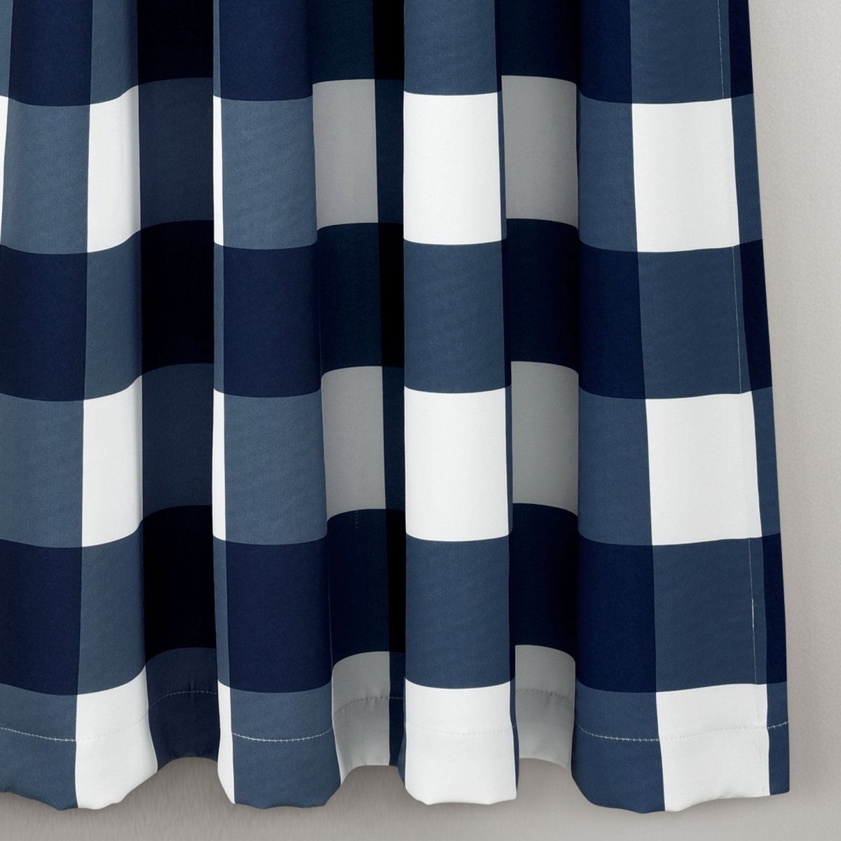 LushDecor Kelly Checker Light Filtering Window Curtain Panel Set - view 2