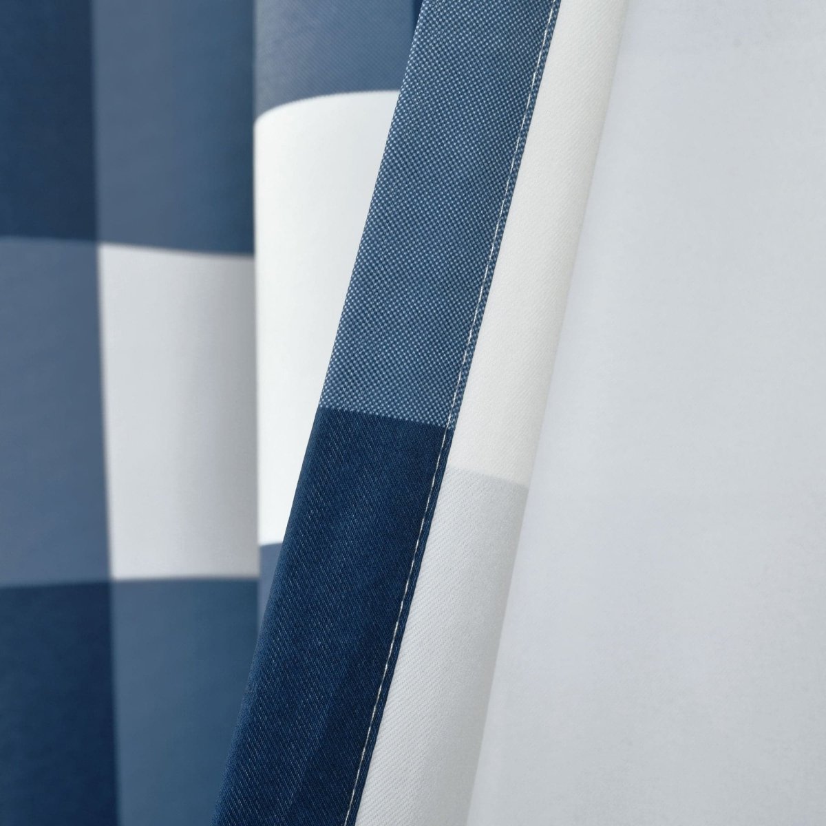 LushDecor Kelly Checker Light Filtering Window Curtain Panel Set - view 4