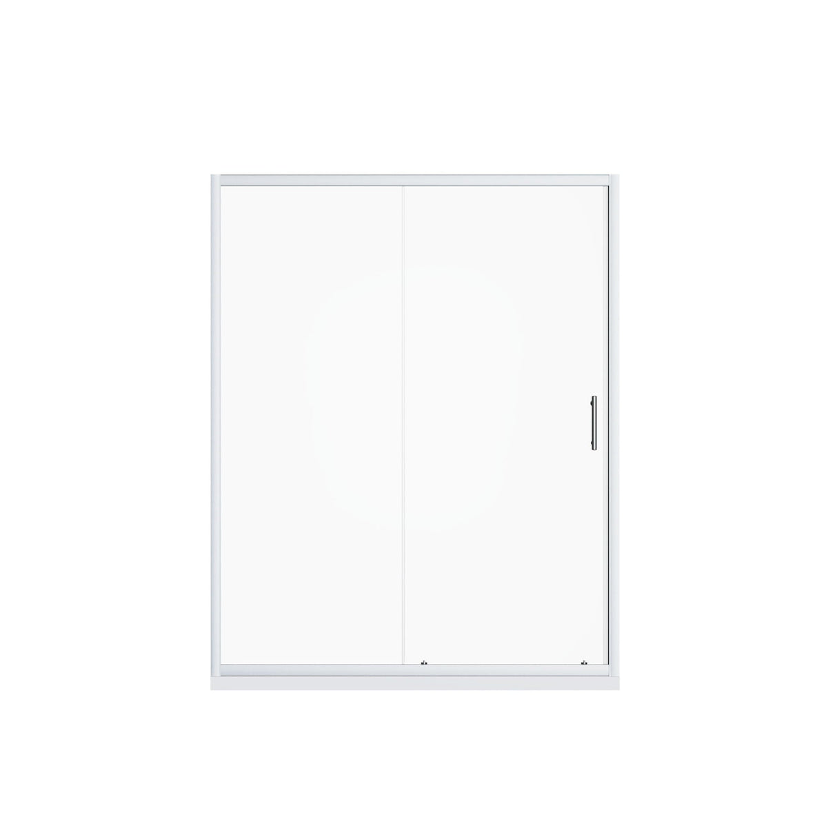 Pivot Shower Door With Handle, 1 / 4" Thick - Chrome