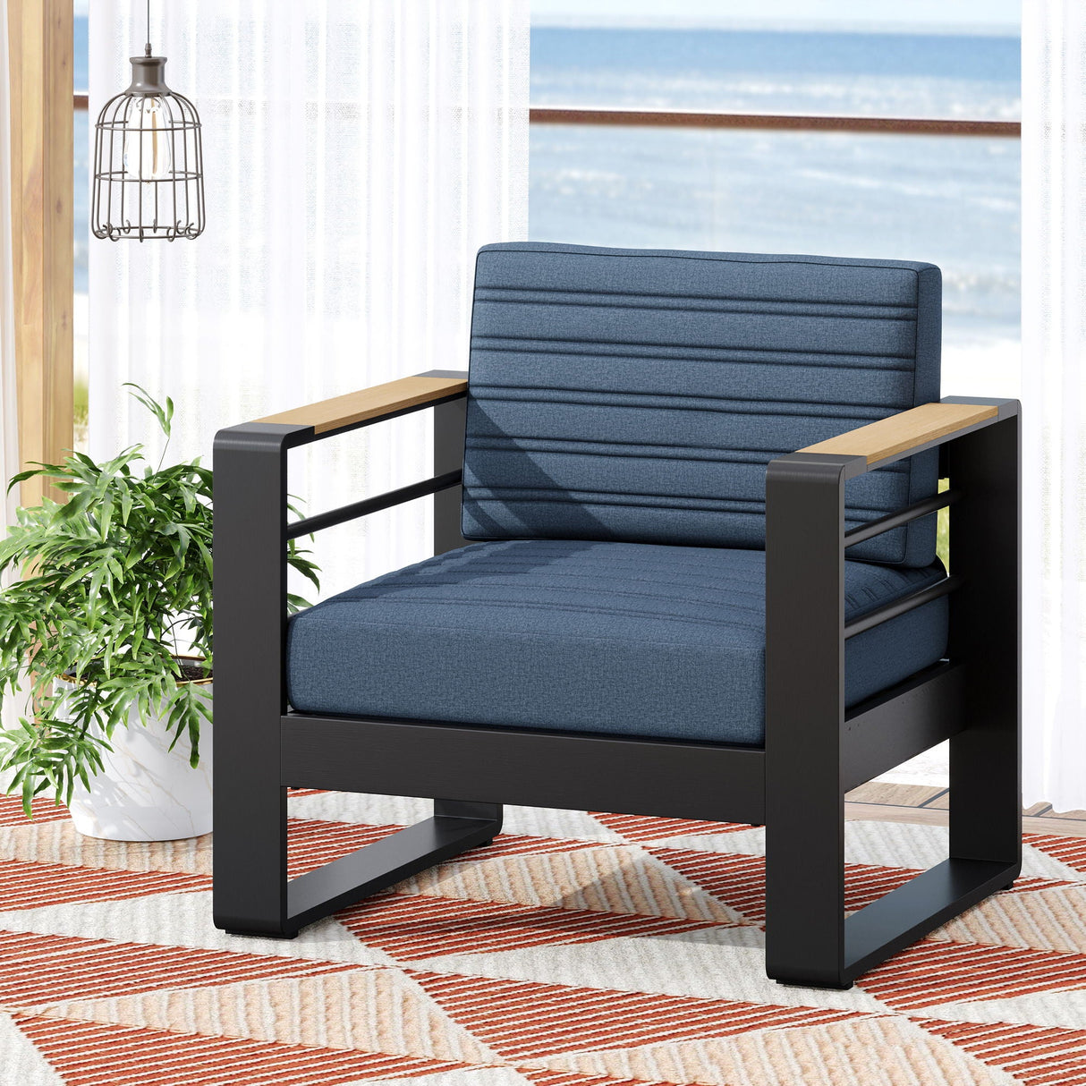Giovanna - Club Chair Set With Aluminum Frame - Best Buy Furniture