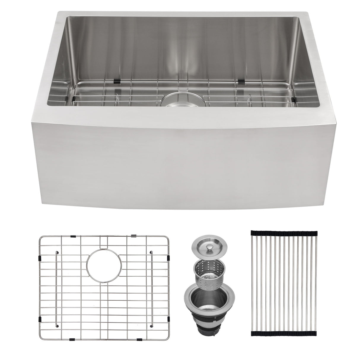 Farmhouse Kitchen Sink Stainless Steel Apron Front
