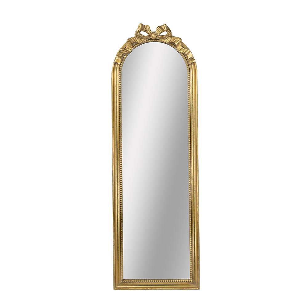 16x1.5x49" Arched Wall Mirror with Ornate Frame