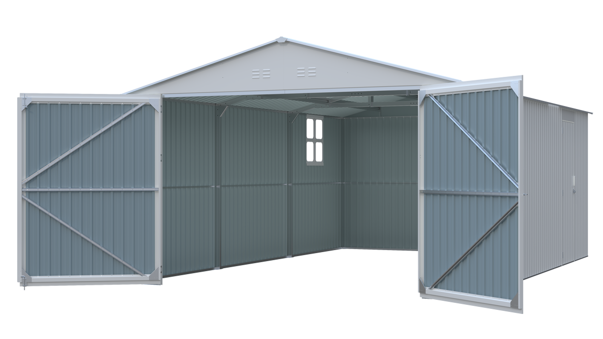 Outdoor Storage Shed 20x13 FT - Metal Garden Utility Shed
