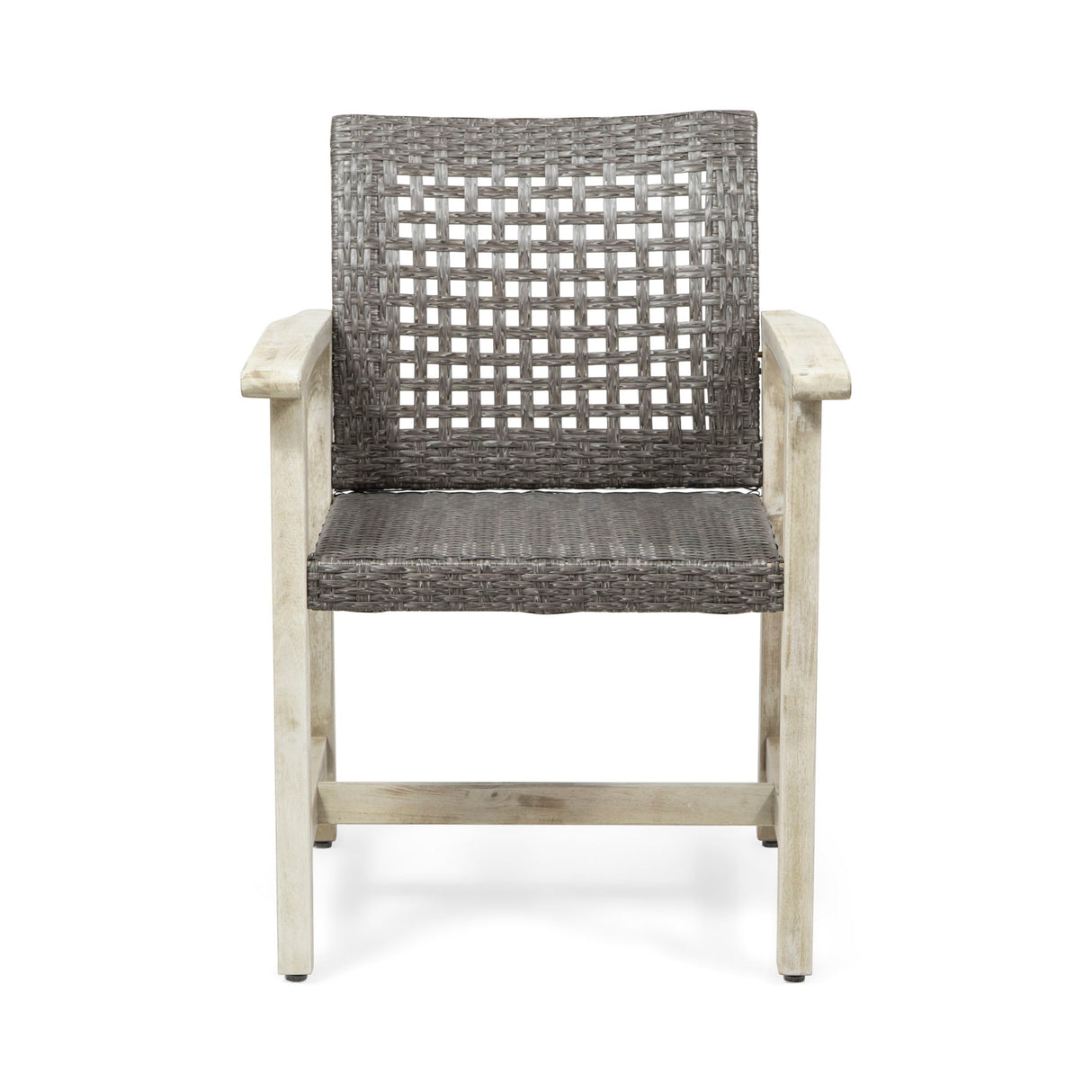 Outdoor Dining Chair Acacia Wood Frame (Set of 2)