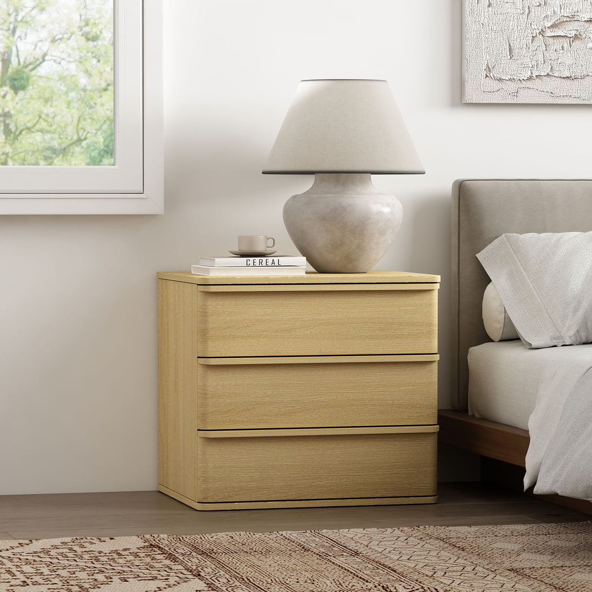 Molly - Nightstand - Oak