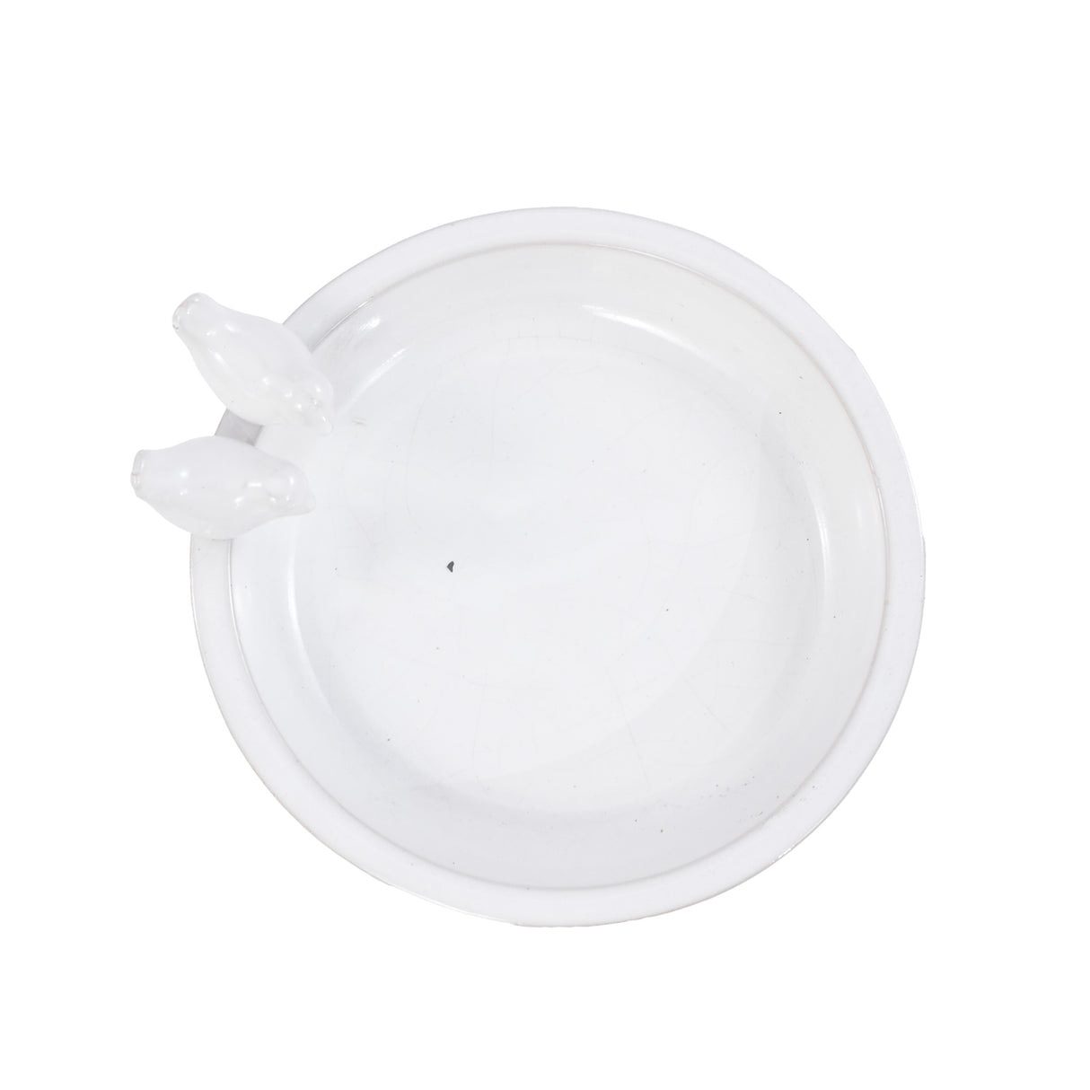 Handmade Ceramic Bird Bath - 11.8 Inch Glossy