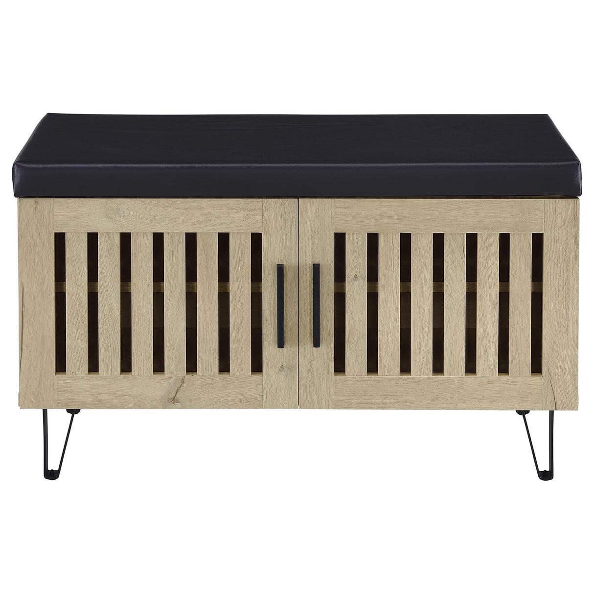 Clackamas - 2 Door Storage Bench With Padded Seat