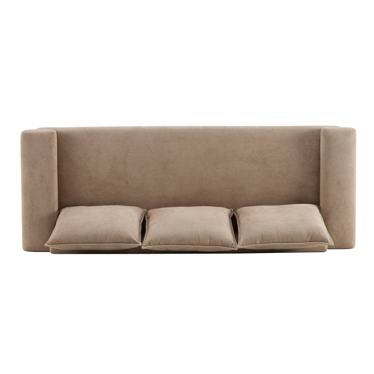 Algora 84.5 in. 3 Seater Modern Upholstered Velvet Sofa, Nomad