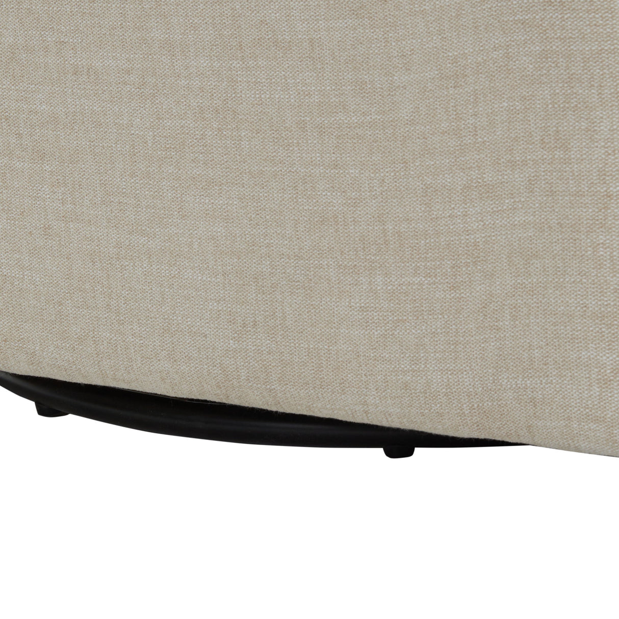 Tolland - Swivel Accent Chair With Antique Brass Nailhead Trim - Beige