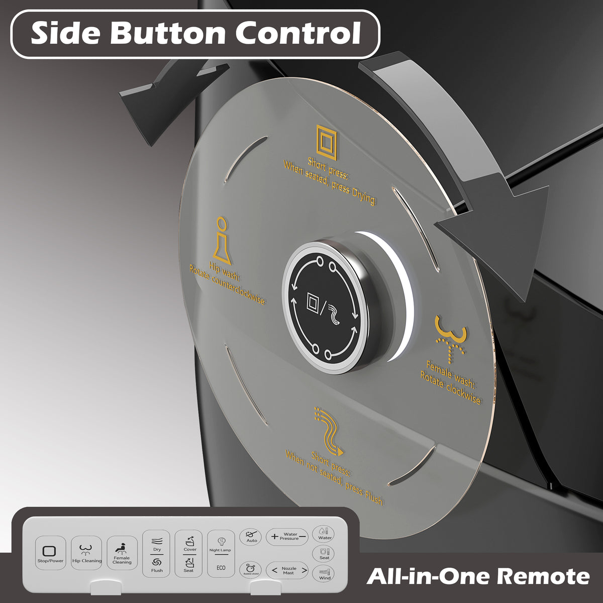 Smart Toilet with Bidet Built-In - ADA One-Piece Toilet