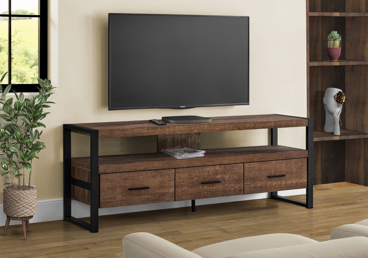TV Stand, Console, Media Entertainment Center, Storage Drawers, Modern - Best Buy Furniture