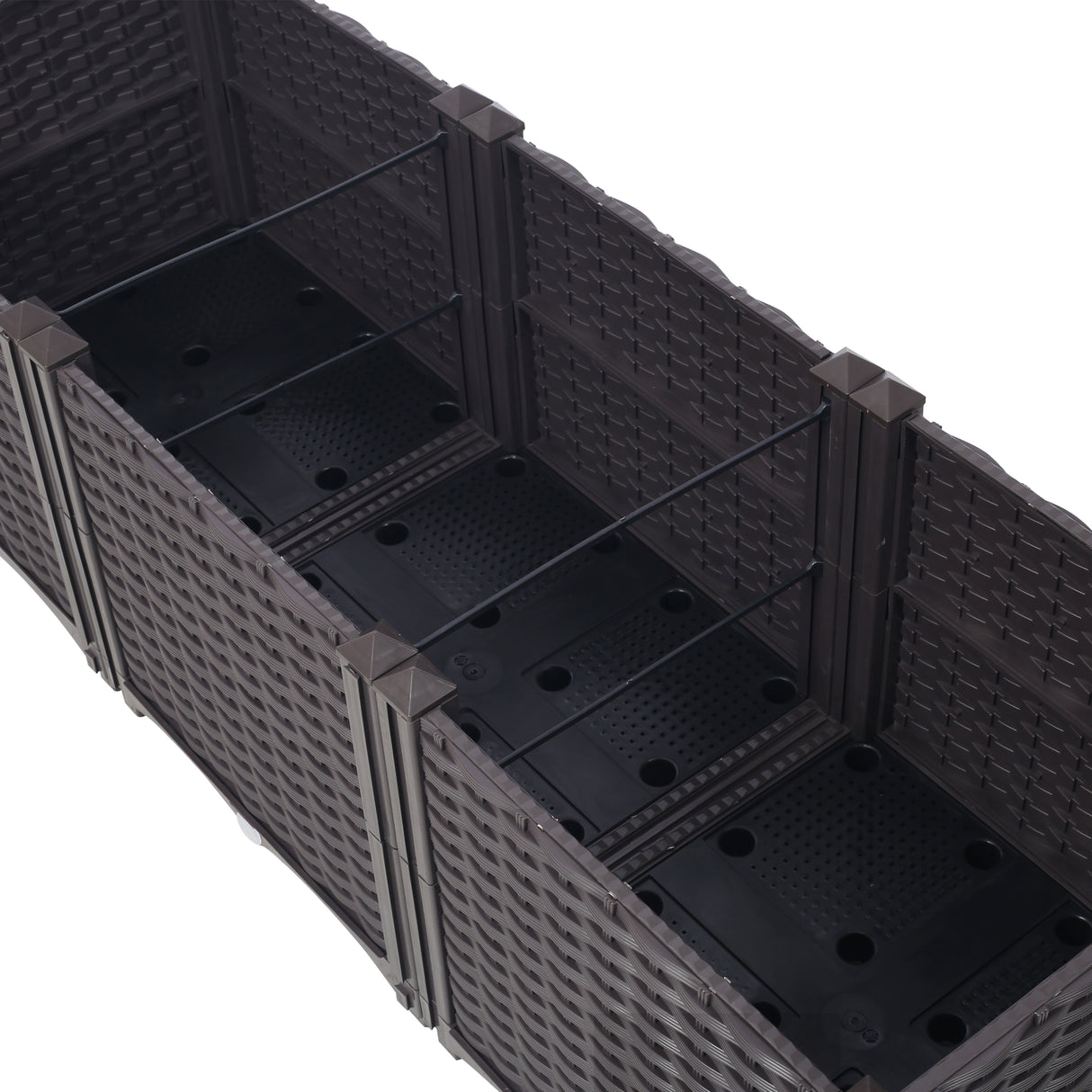 Deep Raised Garden Bed Plastic Planter Boxes