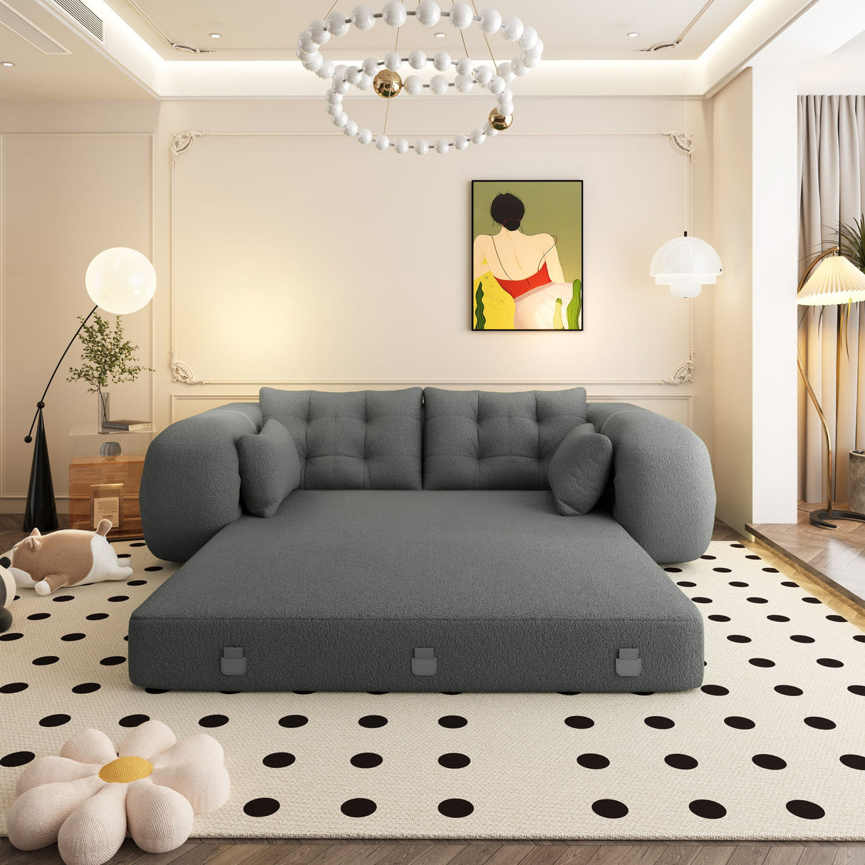 Human Dog Bed, Multi Functional Foldable Sofa Bed, 3 In 1