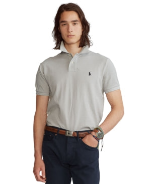 Ralph Lauren Men's Classic-Fit Mesh Polo Shirt - Soft Grey