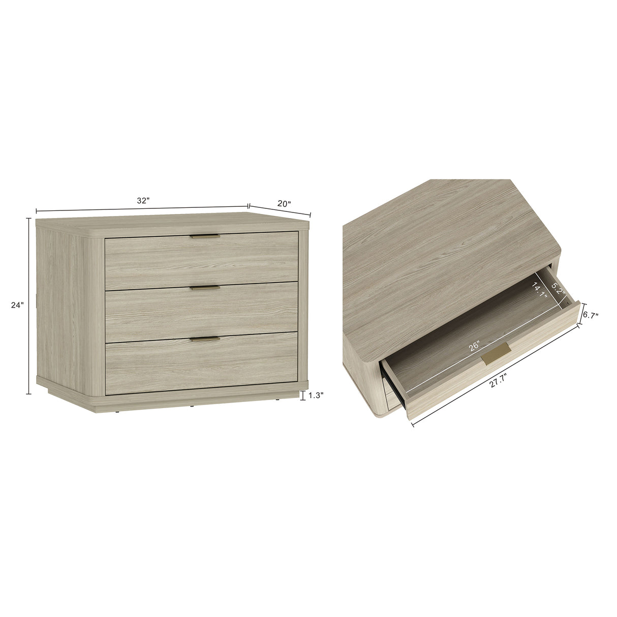 Evelyn 32" Nightstand