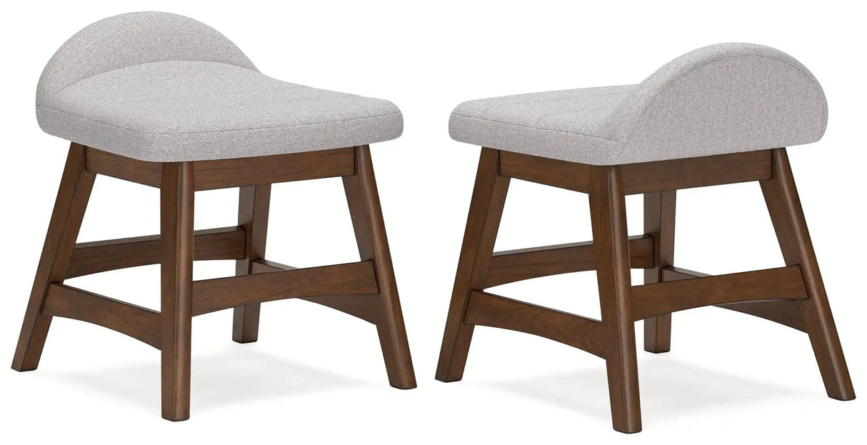 Lyncott - Home Office Desk Chair - Light Gray / Brown - Best Buy Furniture