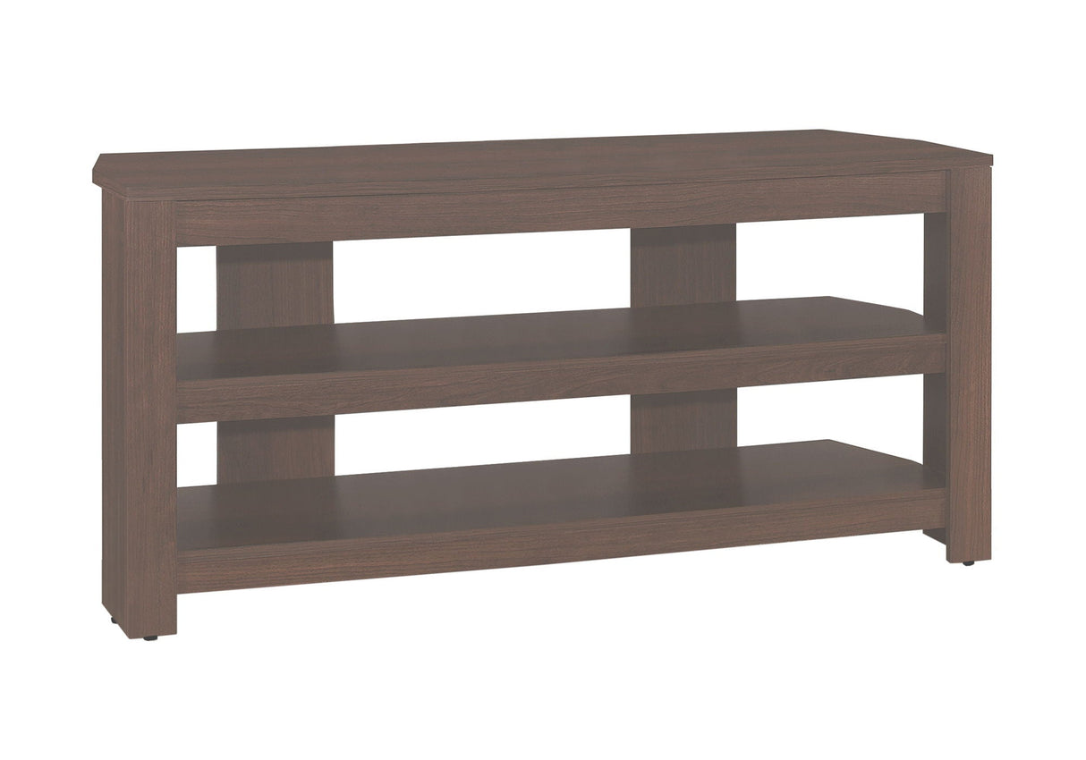 TV Stand, Console, Media Entertainment Center, Storage Shelves, Contemporary & Modern - Cherry - Best Buy Furniture