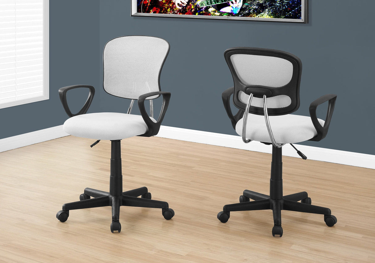 Office Chair, Adjustable Height, Swivel Ergonomic, Armrests, Contemporary - Best Buy Furniture