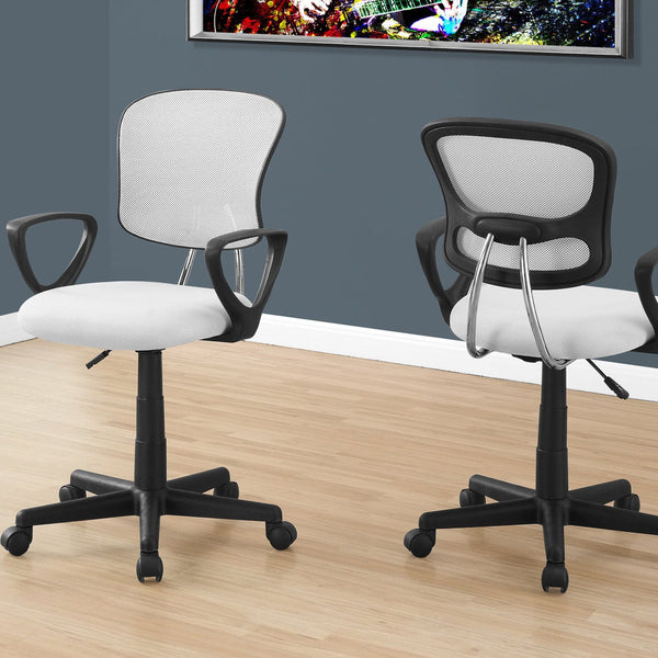 Office Chair, Adjustable Height, Swivel Ergonomic, Armrests, Contemporary - Best Buy Furniture