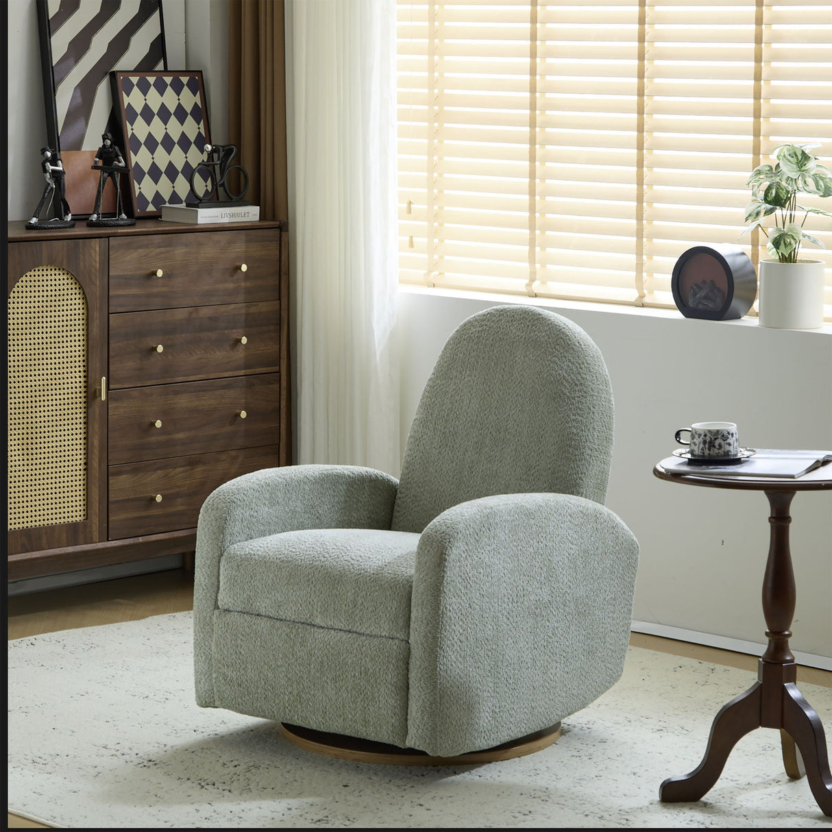 Contemporary 360 Swivel And Glider Recliner Chair - Best Buy Furniture