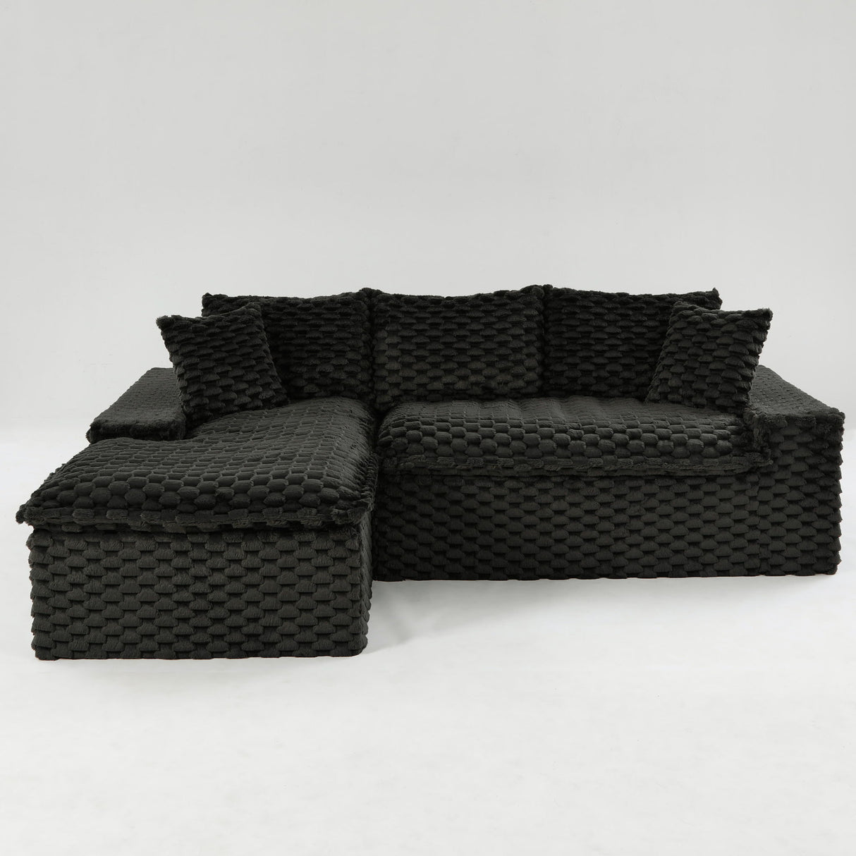 Modular Sofa, Convertible Twin Seat With Chaise Lounge