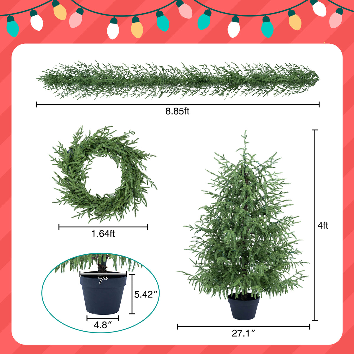 4-Piece Christmas Tree Set