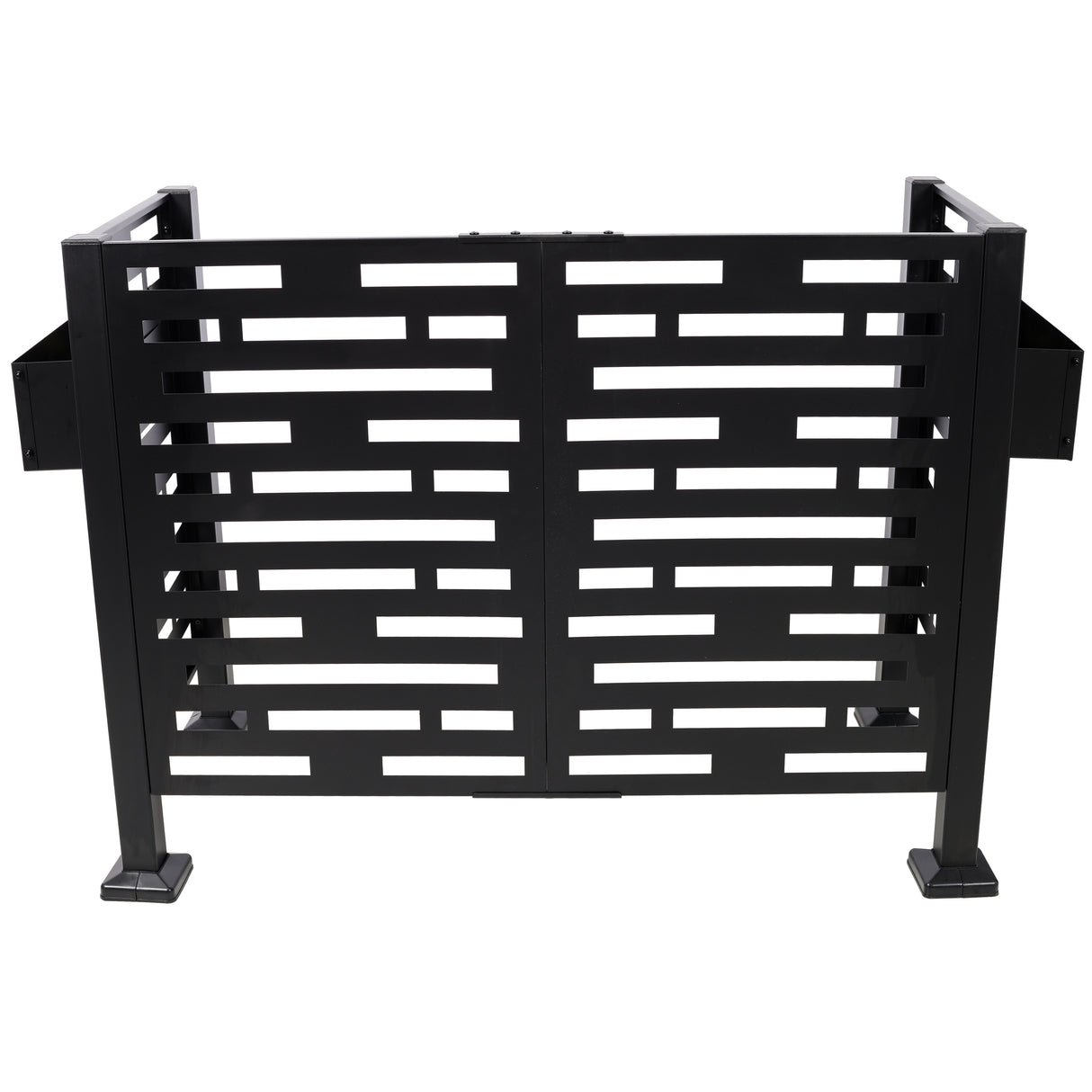 4x2 Ft Metal Air Conditioner Fence with Planter Boxes