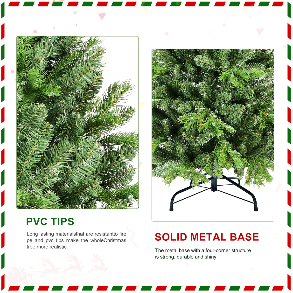 5FT Christmas Tree with 756 PE+PVC Tips