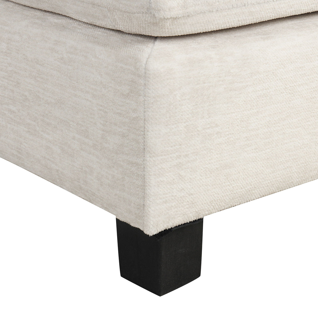 Contemporary U - Shaped Sectional Sofa With Movable Storage Ottoman