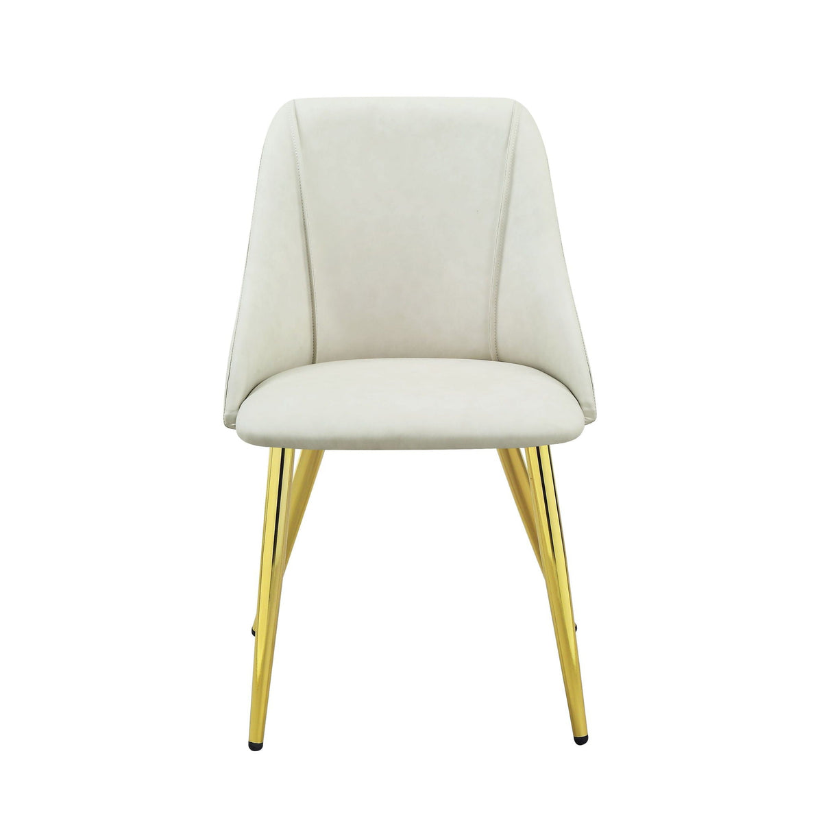 Gaines - Synthetic Leather Side Chair (Set of 2) - White - Best Buy Furniture