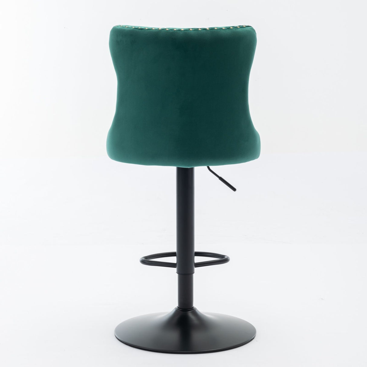 Swivel Barstools Adjusatble Seat Height, Modern Upholstered Bar Stools With Backs Comfortable Tufted For Home Pub And Kitchen Island (Set of 2)