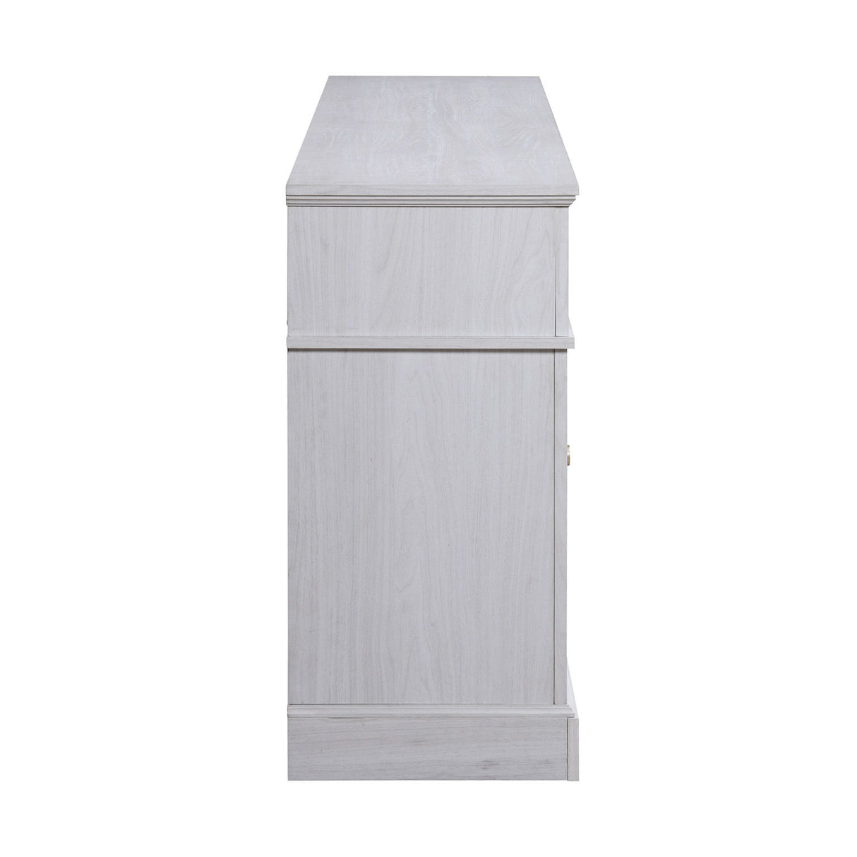 Terra - TV Stand Console With Fireplace - White Walnut