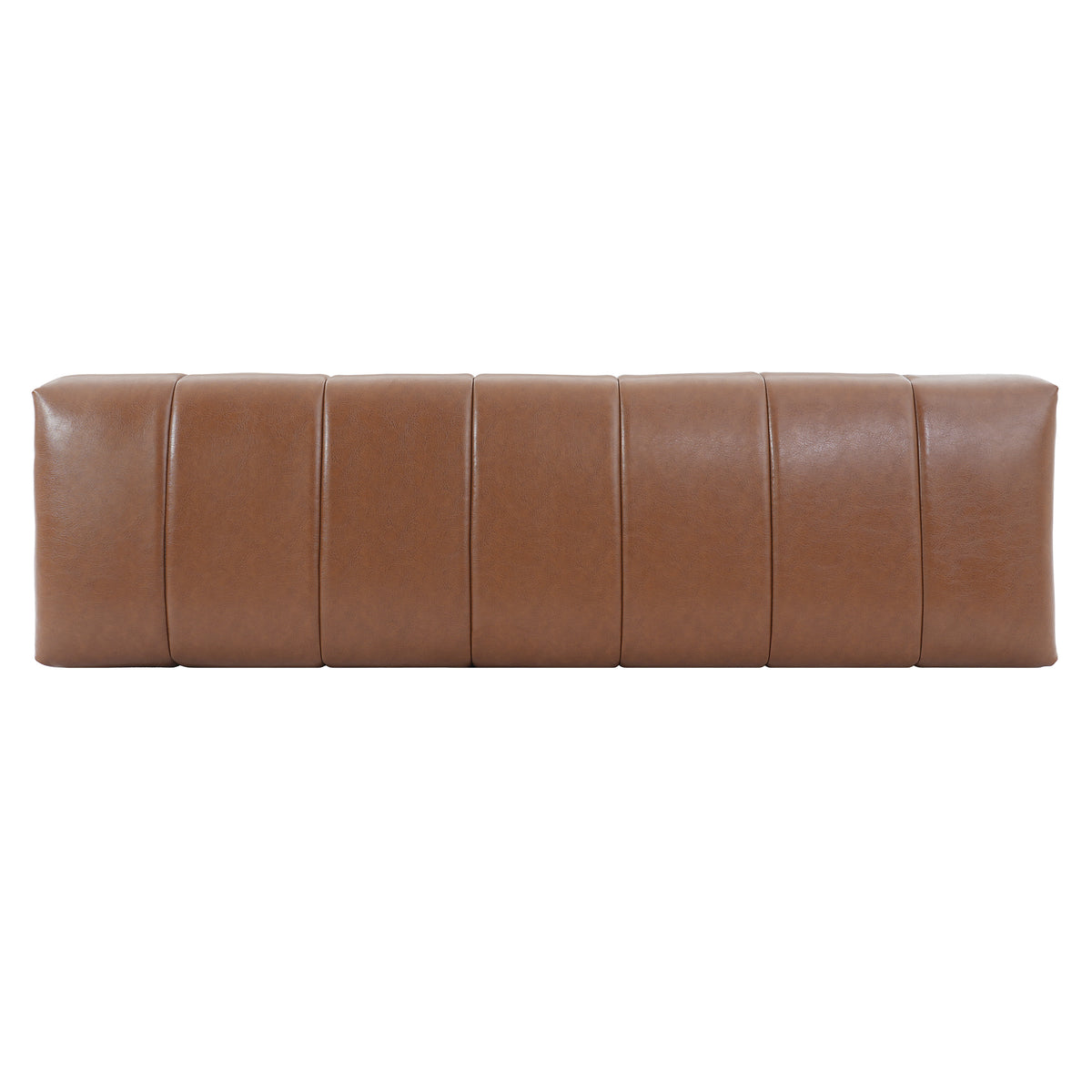 Brown PU Upholstered Indoor Dining Bench