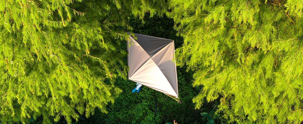 Portable Outdoor Hammock with Quick-Fold Stand and Adjustable Sunshade