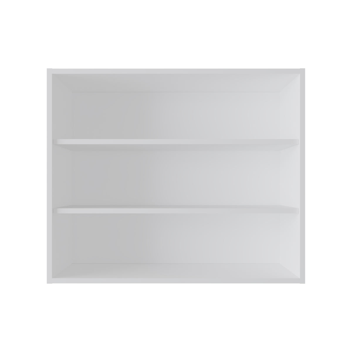 Chinle Wall Cabinet in Melamine with Open Storage
