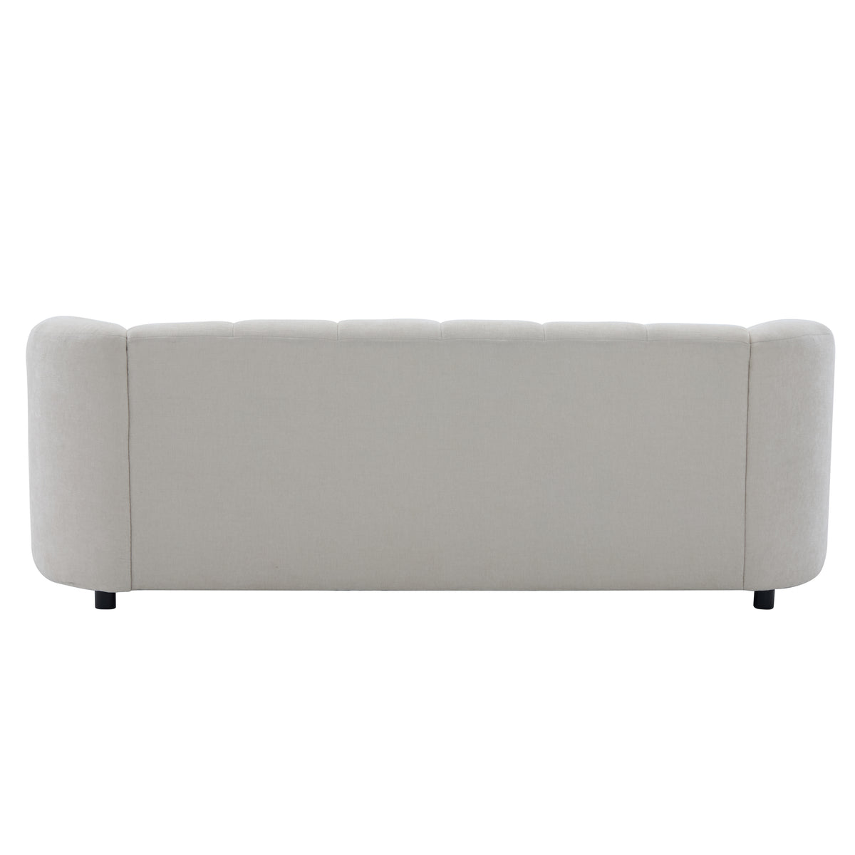 Mirelle 80 In. Modern Curved Chenille Sofa Couch